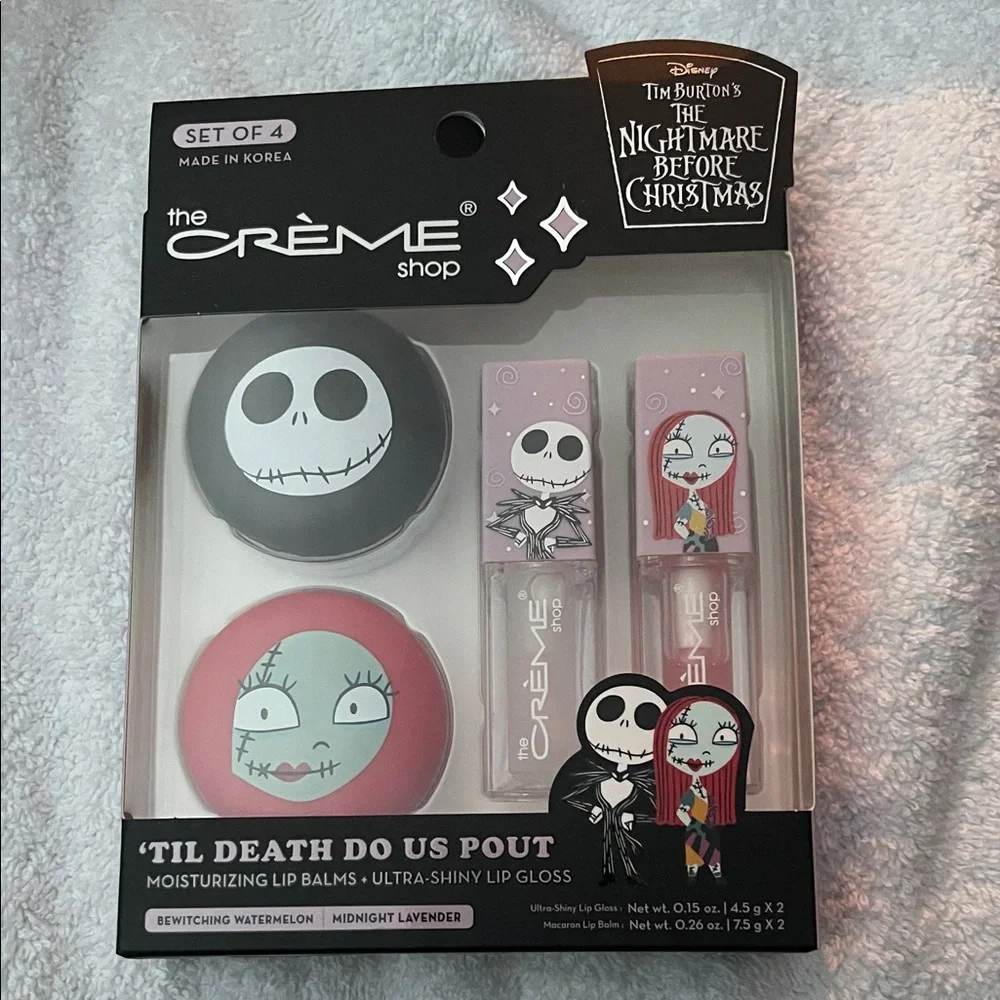 The Crème Shop x The Nightmare Before Christmas Lip Set - Pink & Black